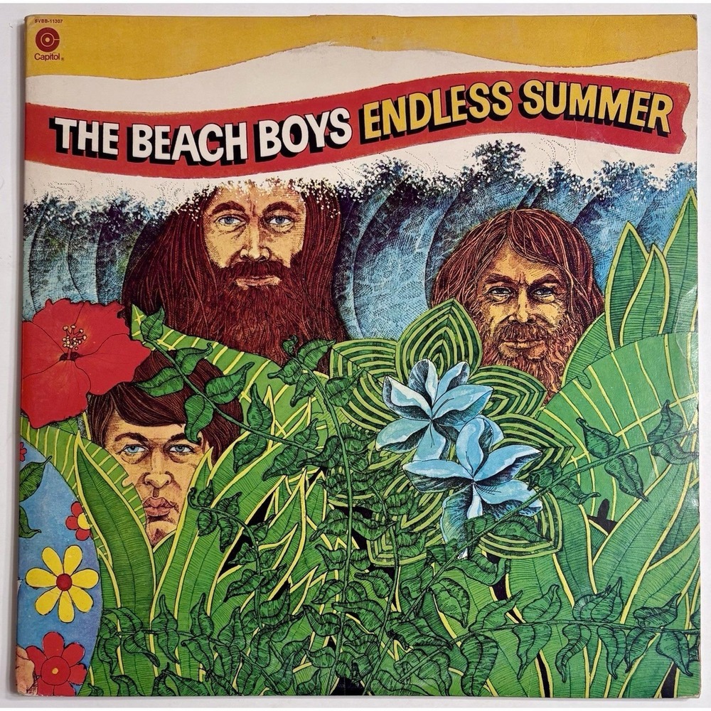Beach Boys–Endless Summer–1974 Capitol–SVBB-11307 w/Poster Vinyl 2LP